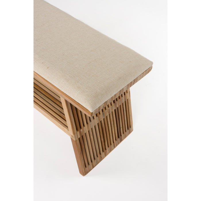 Housecraft Living Djia Bankje Teak Hout - Bruin