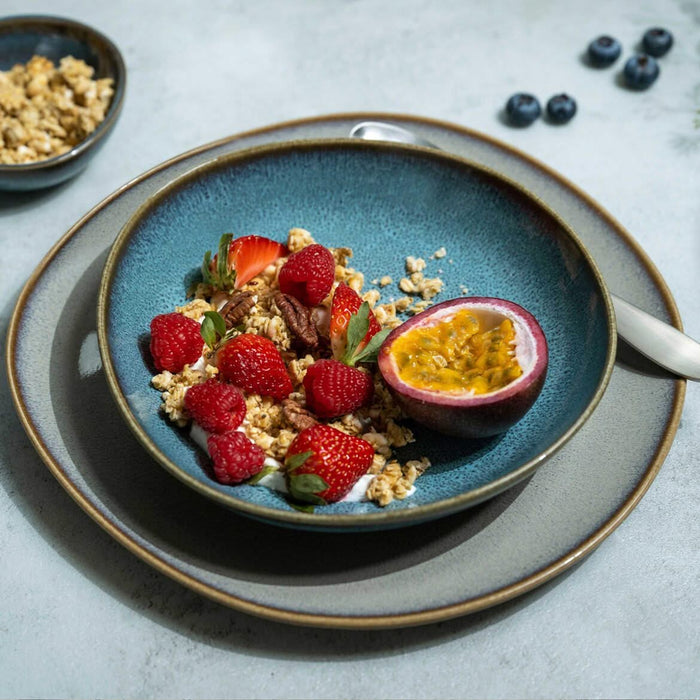 Villeroy & Boch Serviesset Lave - Glace - 4-delig | 2 personen - 2 dinerborden en 2 diepe borden