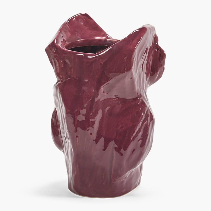 SERAX - Marni - Owl After Midnight Vaas S - Aubergine