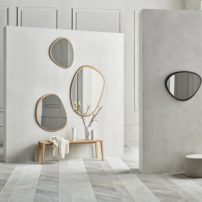 Bolia Elope Spiegel - H 57,5 cm x B 73,5 cm - Black Stained Oak