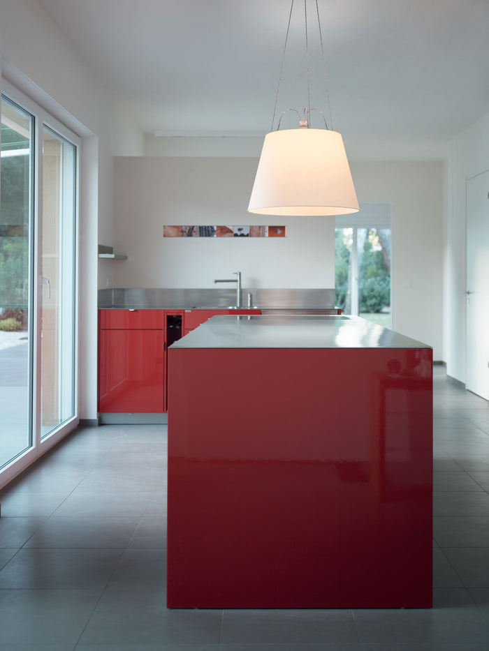 Tolomeo Mega hanglamp 52cm grijs satijn