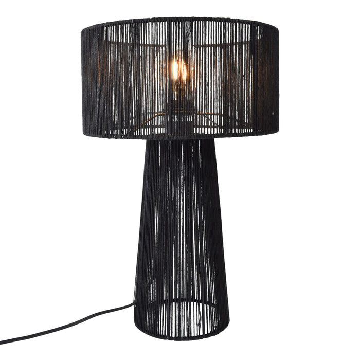 Urban Interiors - Tafellamp Diro Jute 43x30 Zwart