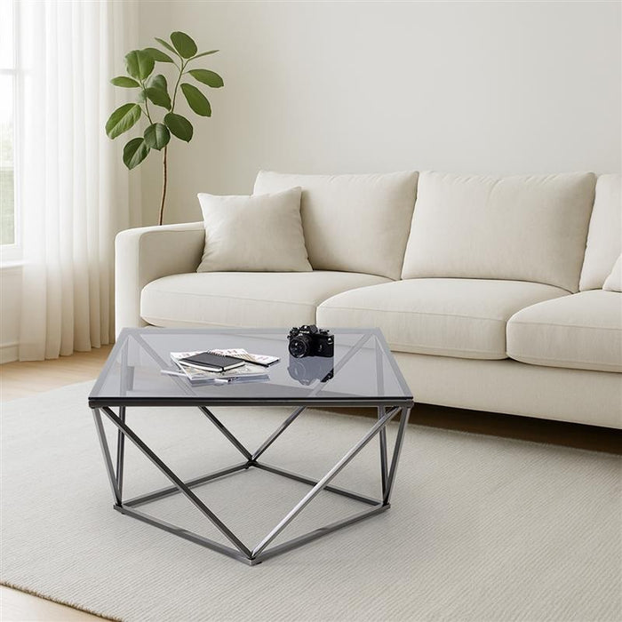 Kare Design Cristallo salontafel - grijs - 80x80cm