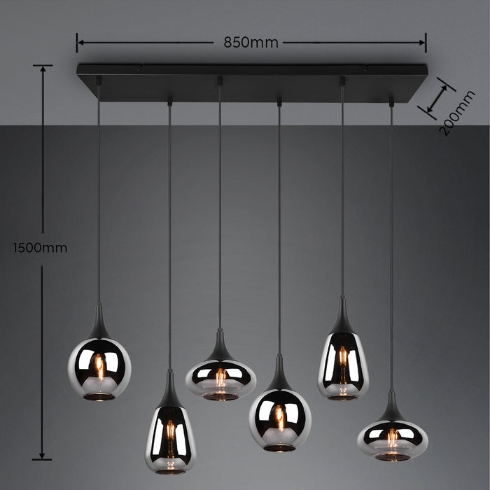 TRIO Lumina Hanglamp - 6x E14
