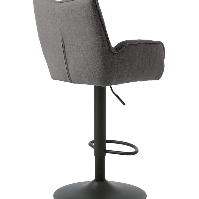 Giga Living - Barstoel Grijs Stof - Verstelbaar - Marilla - Set van 2