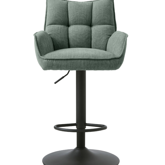 Giga Living - Barstoel Groen Stof - Verstelbaar - Marilla - Set van 2