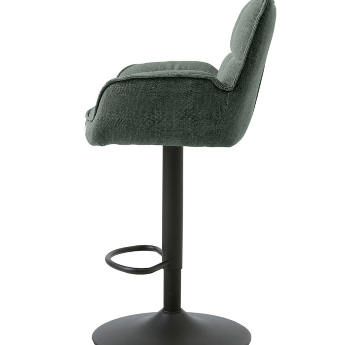 Giga Living - Barstoel Groen Stof - Verstelbaar - Marilla - Set van 2