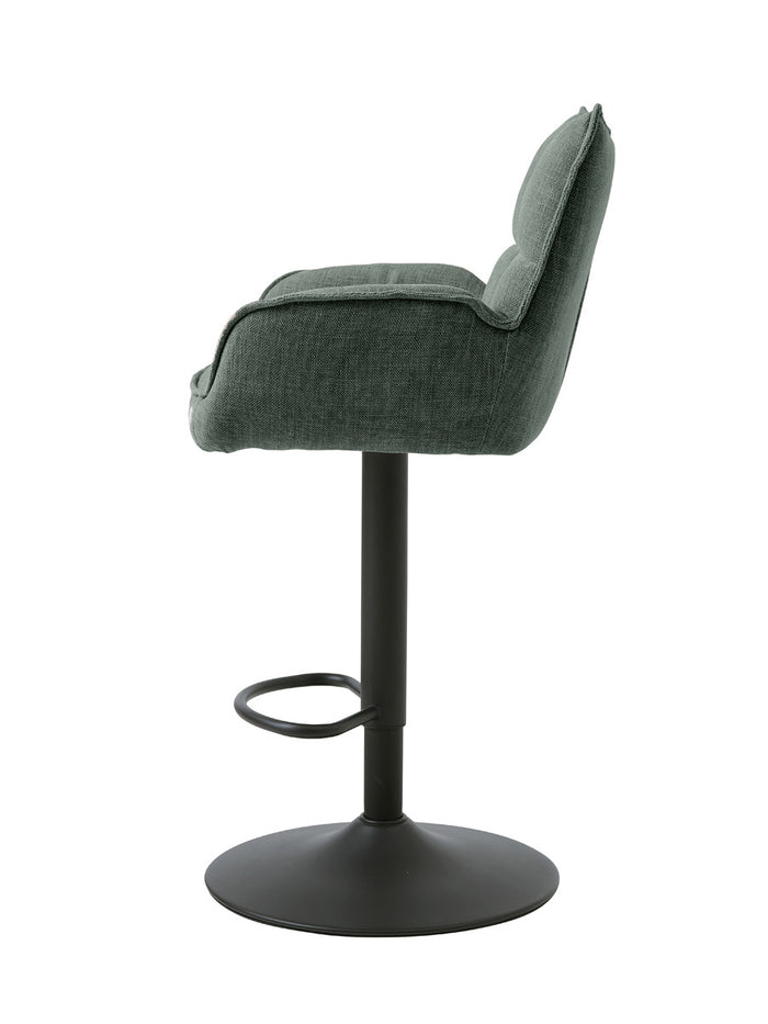 Giga Living - Barstoel Groen Stof - Verstelbaar - Marilla - Set van 2