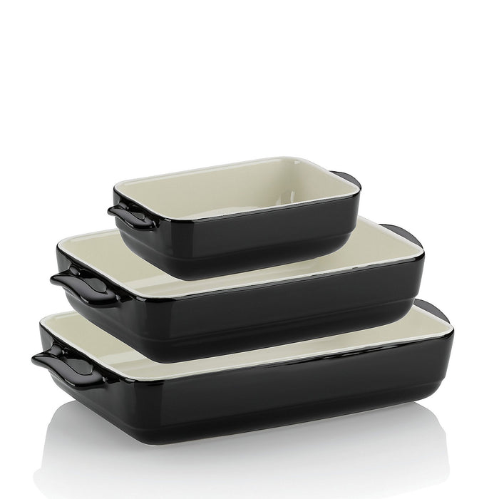 Ovenschaal Keramiek Zwart, 37.5 cm x 22 cm - Kela | Malin