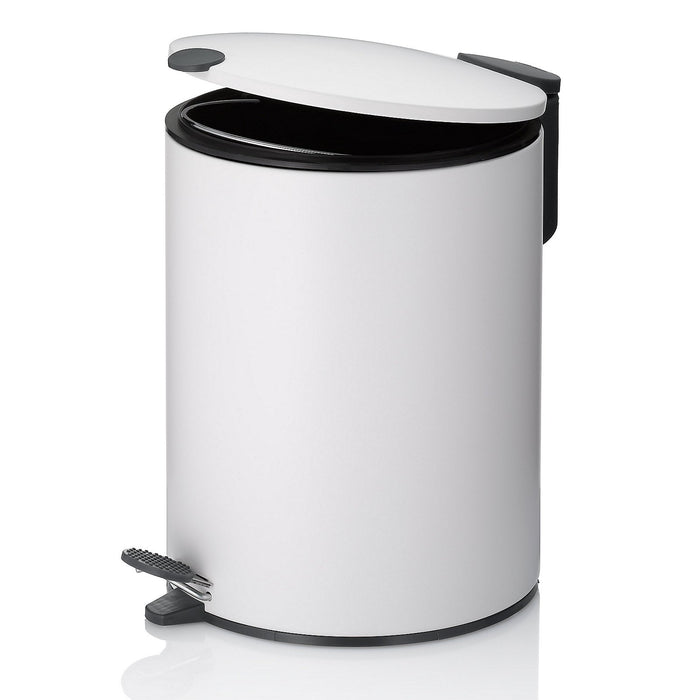 Kela Pedaal Afvalemmer, 5 L, Wit | Mats