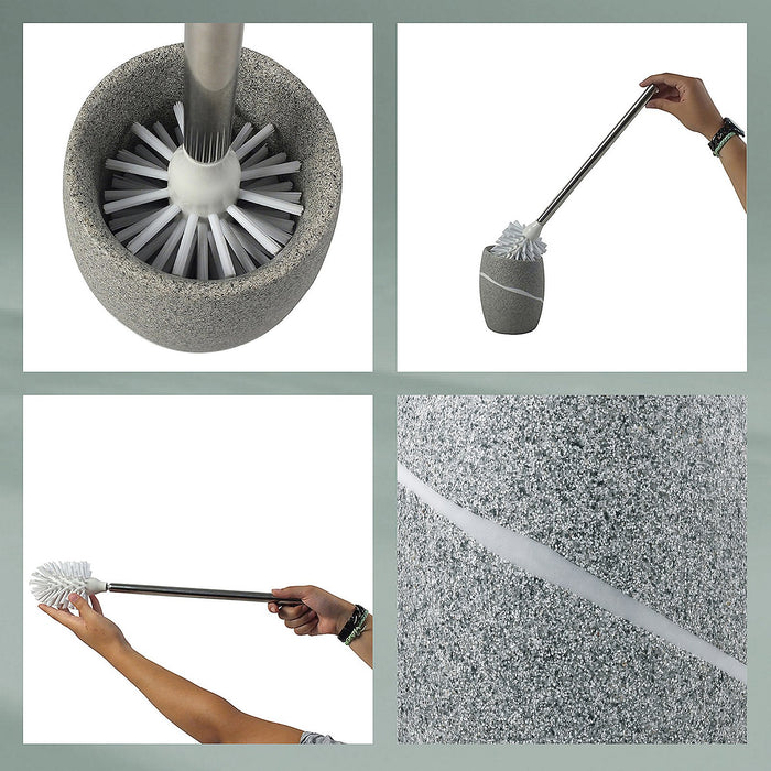 Kela - Talus Toiletborstel Houder - Grijs - Kela