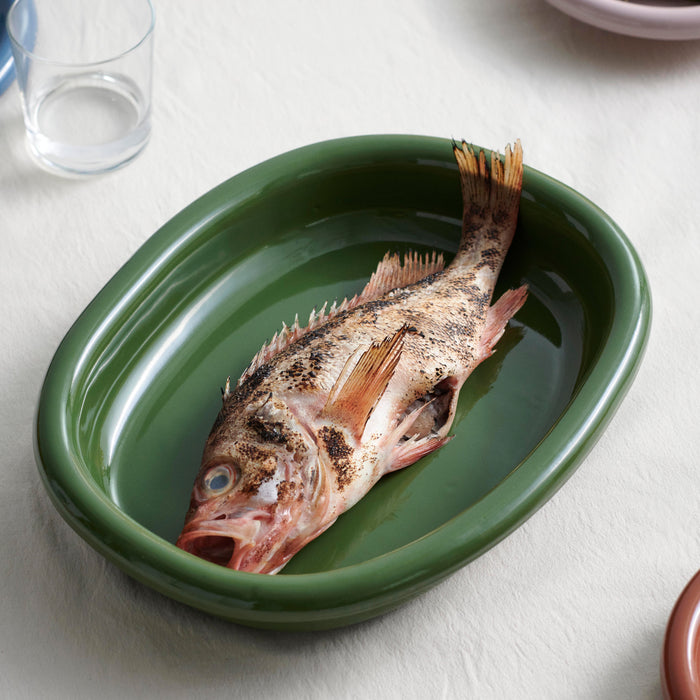 HAY Barro Ovale Schaal - Large - Groen