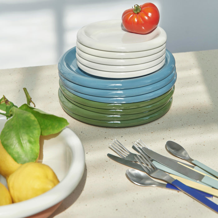 HAY Barro Dinerborden Ø 24 cm - Set van 2 - Donkerblauw