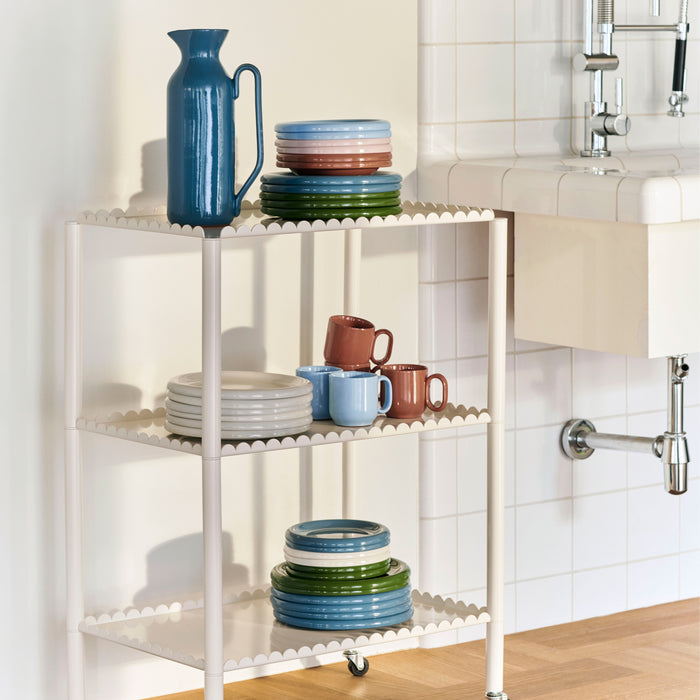 HAY Barro Dinerborden Ø 24 cm - Set van 2 - Gebroken Wit