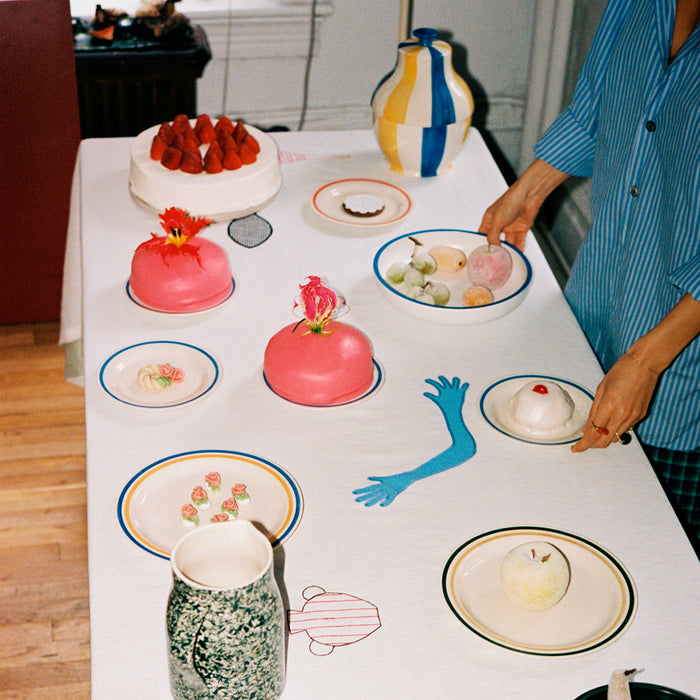 HAY Sobremesa Ontbijtborden Ø 18,5 cm - Set van 2 - Blauw