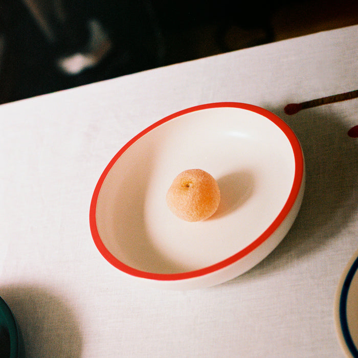 HAY Sobremesa Serveerschaal Ø 20 cm - Wit / Rood