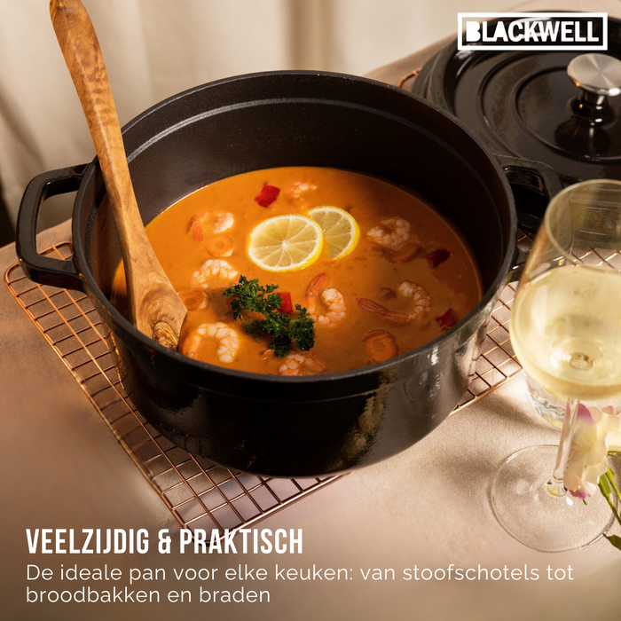 Blackwell Braadpan - Gietijzer - Zwart - ø 26 cm | 4.8 liter