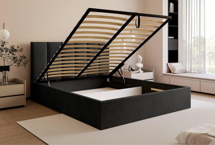 NADUVI Collection Bedframe Carolina met opbergvak velvet 140x200