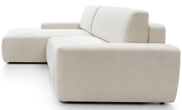 NADUVI Collection Hoekslaapbank Elis links met opbergvak chenille