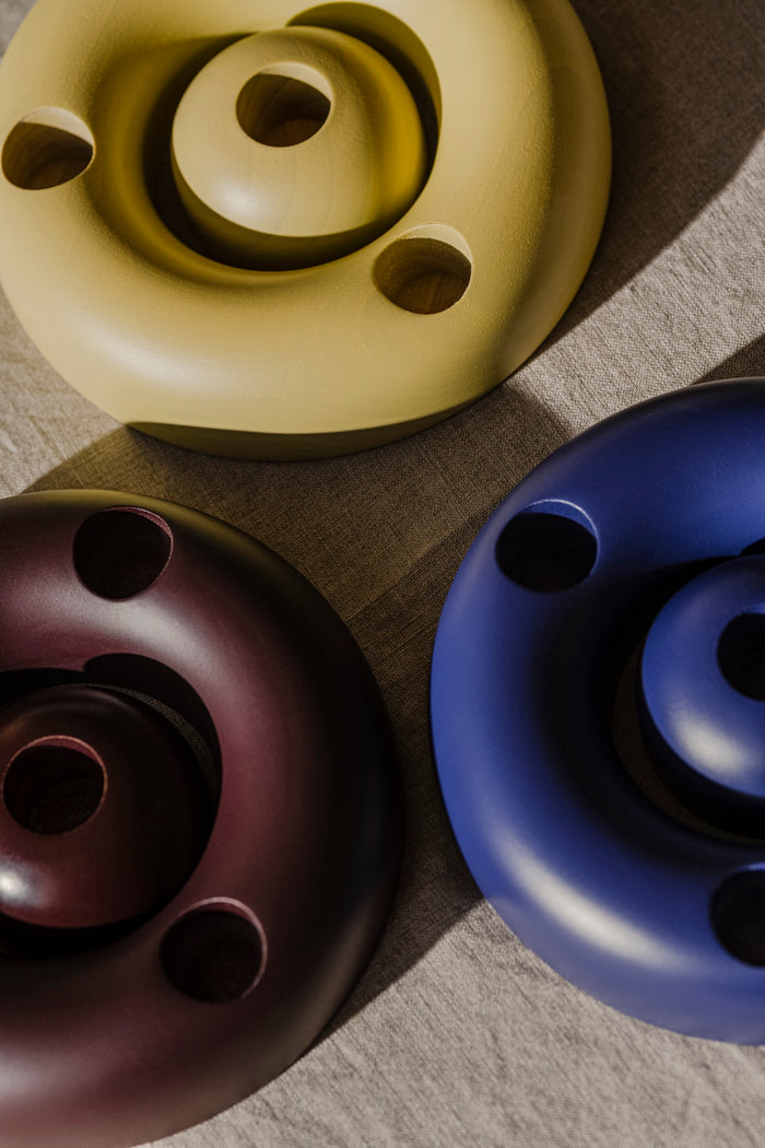 noo.ma LUMS kaarsenhouders set van 3 - Tricolor