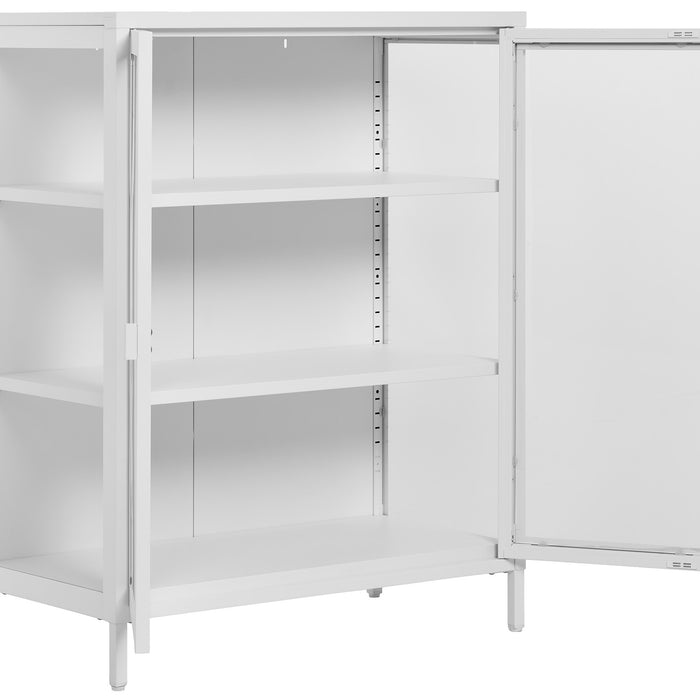 House Nordic Brisbane Wit | Glas Vitrinekast H101 cm