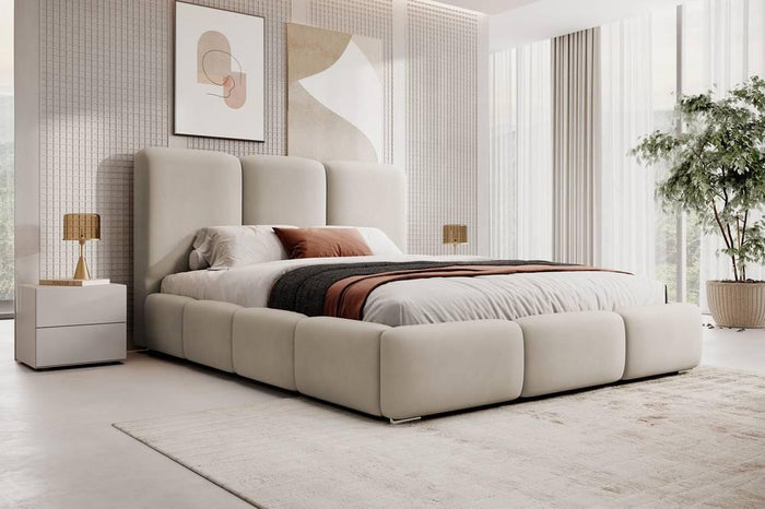 NADUVI Collection Bedframe Briar velvet 140x200