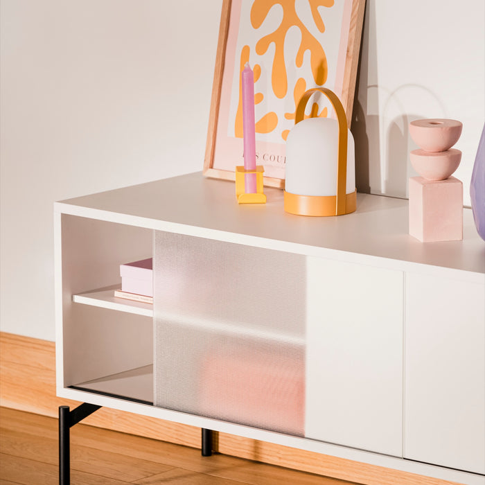 noo.ma FLEC kaarsenhouder - low - Yellow Mellow