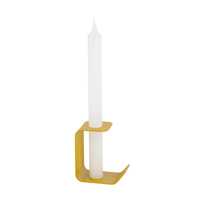noo.ma FLEC kaarsenhouder - tall - Gold Green