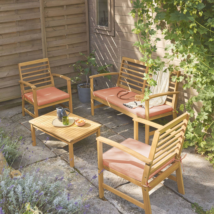 sweeek - Acaciahouten tuinset voor 4 personen