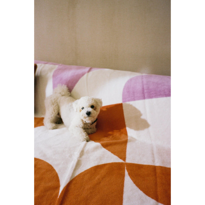 noo.ma TUL Katoenen deken - Terracotta