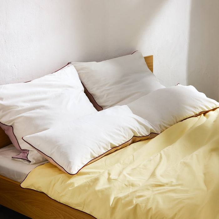 noo.ma OBA Kussensloop - 80x80 cm - Sunny Yellow