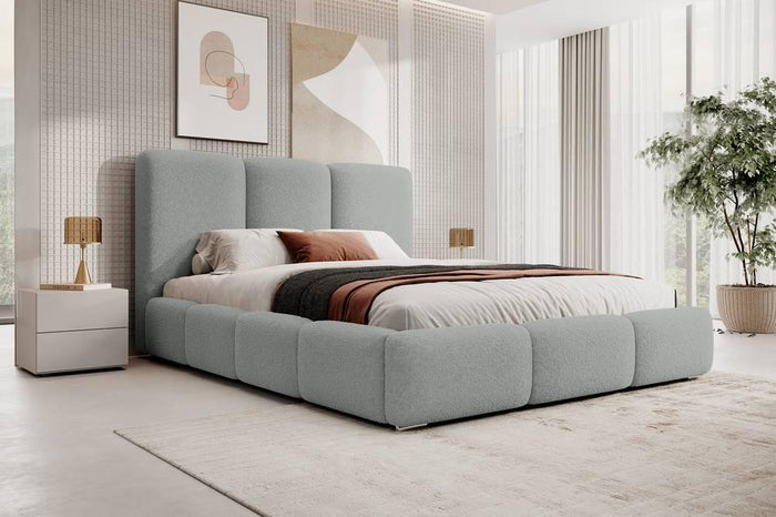 NADUVI Collection Bedframe Briar bouclé met opbergvak 180x200