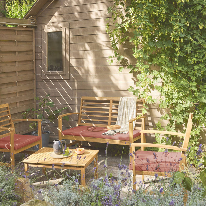 sweeek - Acaciahouten tuinset voor 4 personen