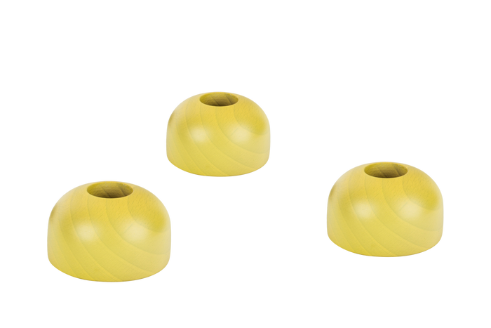 noo.ma LUMS kaarsenhouders set van 3 - Yellow Mellow