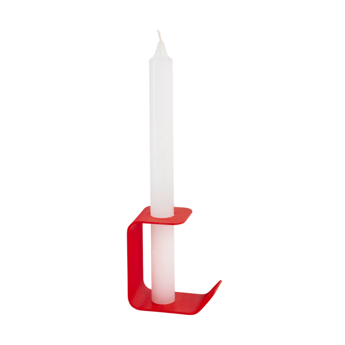 noo.ma FLEC kaarsenhouder - tall - Poppy Red