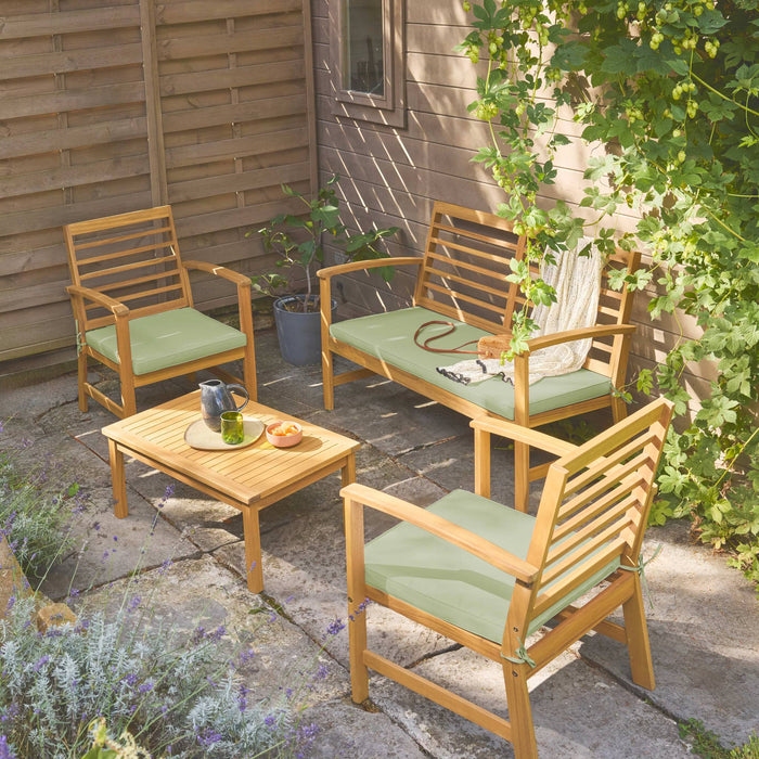 sweeek - Acaciahouten tuinset voor 4 personen