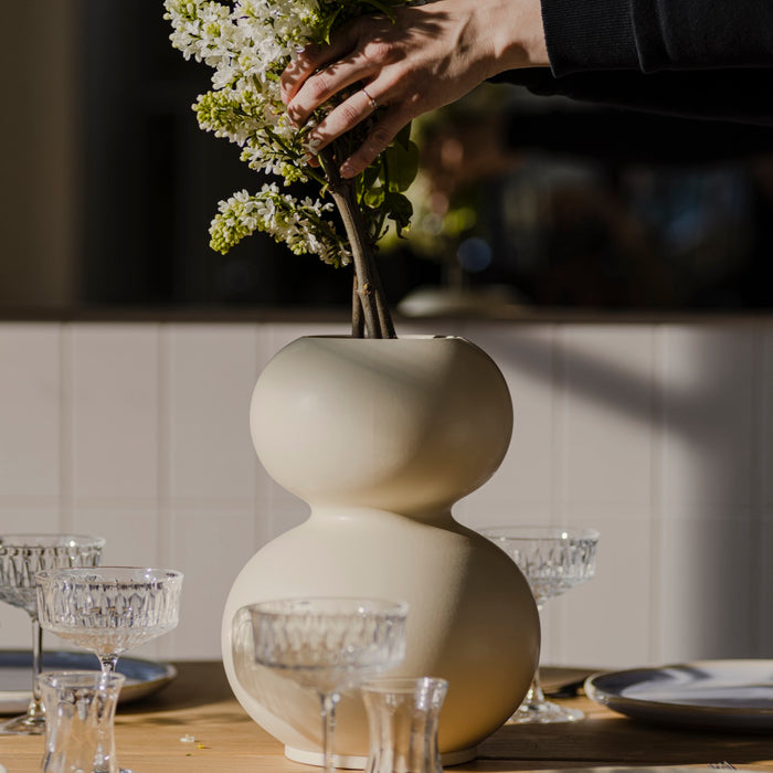 noo.ma TUGA Ceramic Vase - Piazza Beige