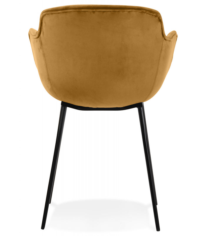 ALTEREGO ARMADA Stoel met armleuningen - Mosterdkleur