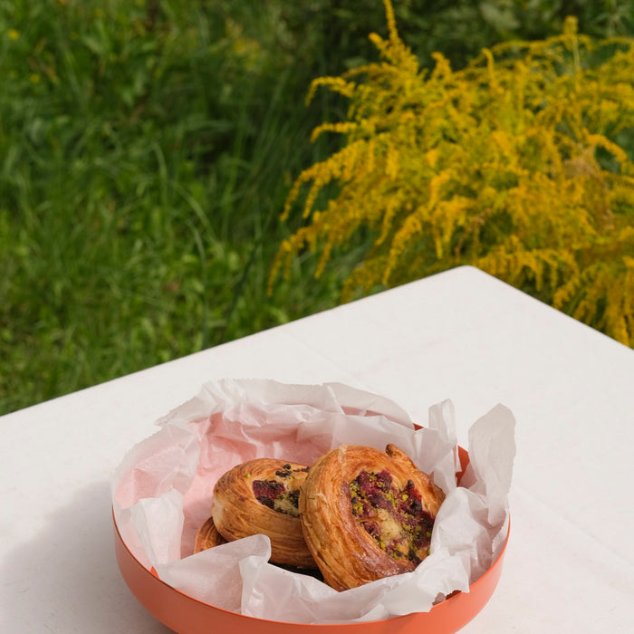 noo.ma VILU Stalen kom - Orange Peel