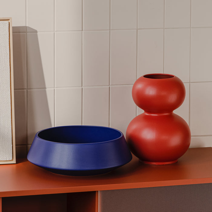 noo.ma TUGA Ceramic Vase - Poppy Red