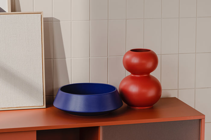 noo.ma TUGA Ceramic Vase - Poppy Red