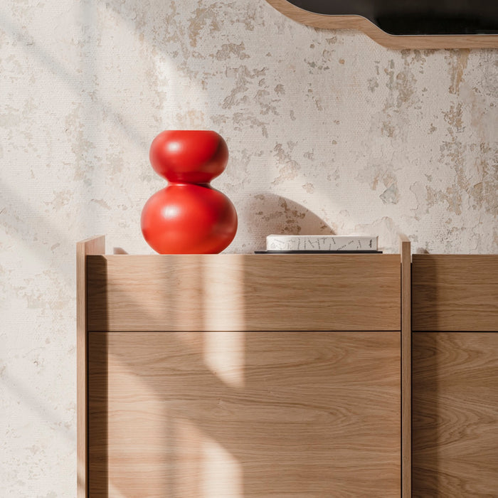 noo.ma TUGA Ceramic Vase - Poppy Red