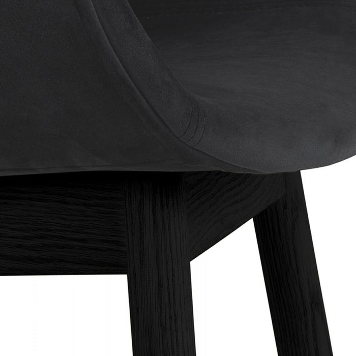 ALTEREGO FRIDA Stoel met armleuningen - Zwart