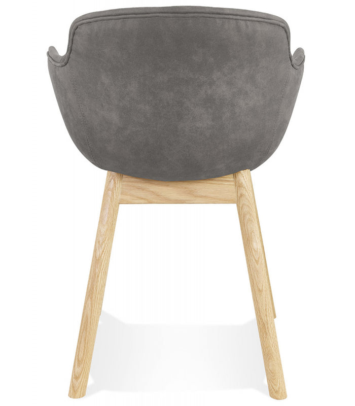 ALTEREGO RUPERT Stoel met armleuningen - Grijs