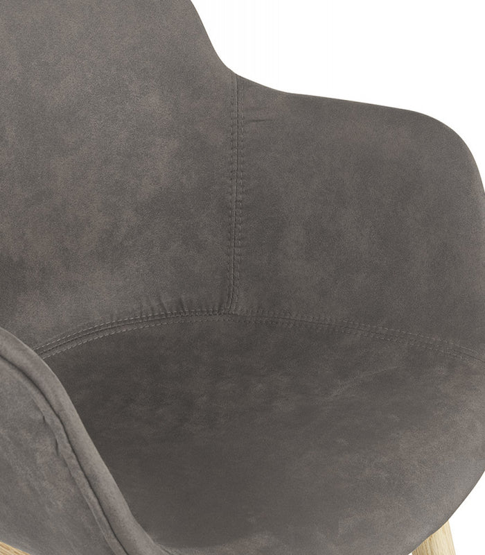 ALTEREGO RUPERT Stoel met armleuningen - Grijs