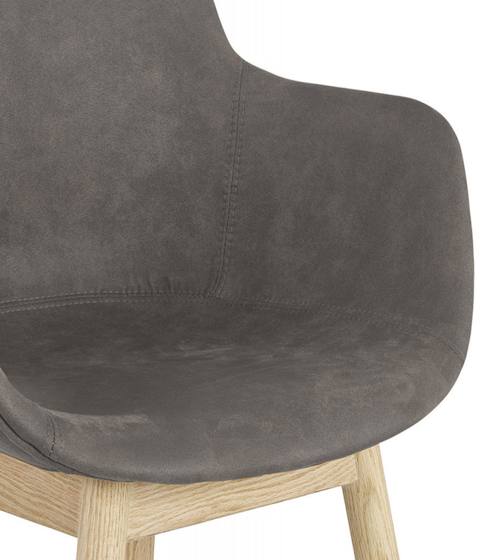 ALTEREGO RUPERT Stoel met armleuningen - Grijs