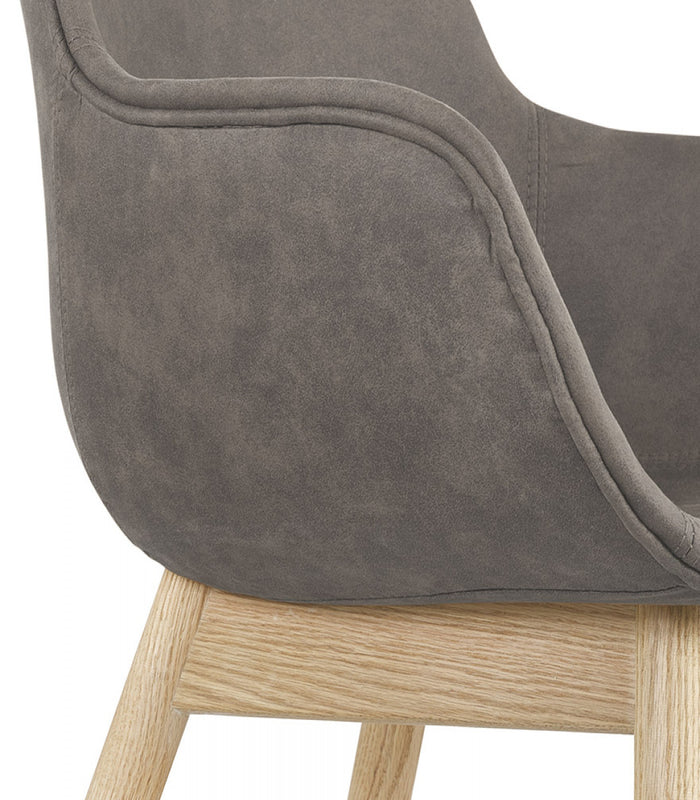 ALTEREGO RUPERT Stoel met armleuningen - Grijs