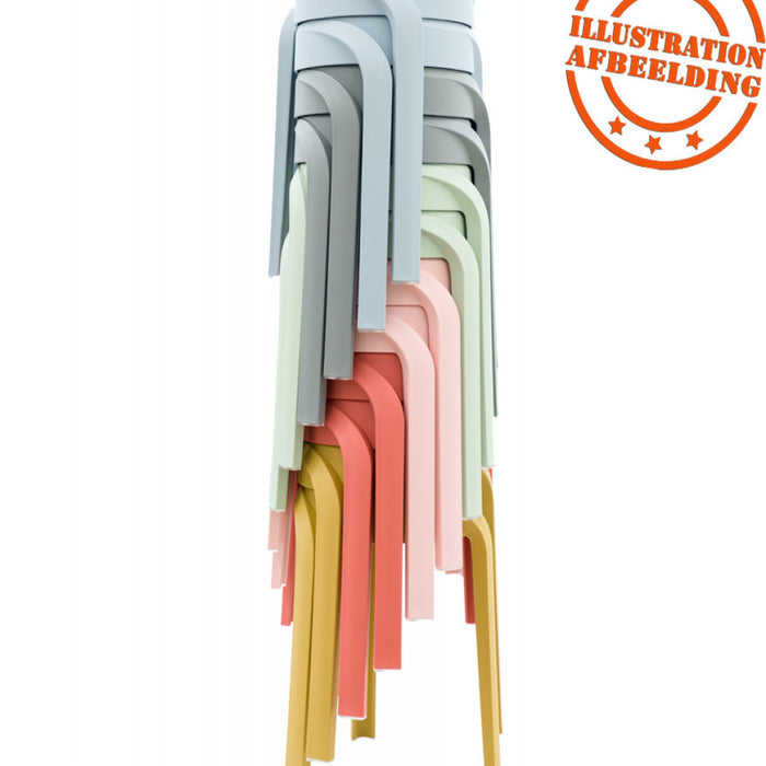 ALTEREGO POMPA Stapelbare lage kruk - Grijs