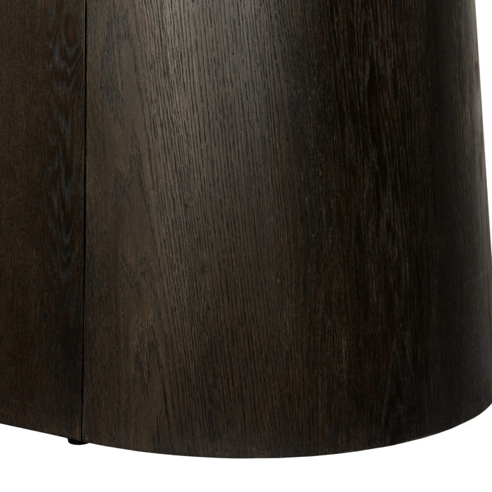 Livingfurn - Eettafel Donkerbruin Eikenfineer - 200x110x76cm - Tobago