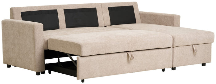 House Nordic Belfast Zand 2-Zits + Chaise Lounge Slaapbank